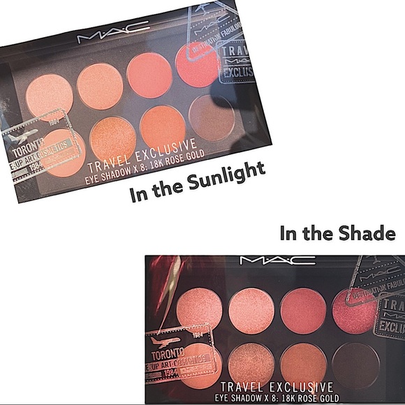 TGIF Sale NIB MAC Travel Exc Limited 18K Rose Gold Eye Shadow X 8 Makeup Palette - Picture 4 of 9